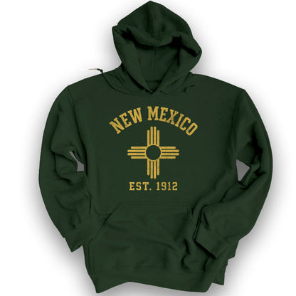 New Mexico Flag Hoodie - Forest Green