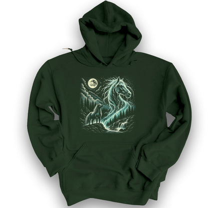 Kelpie 90's Throwback Hoodie - Forest Green