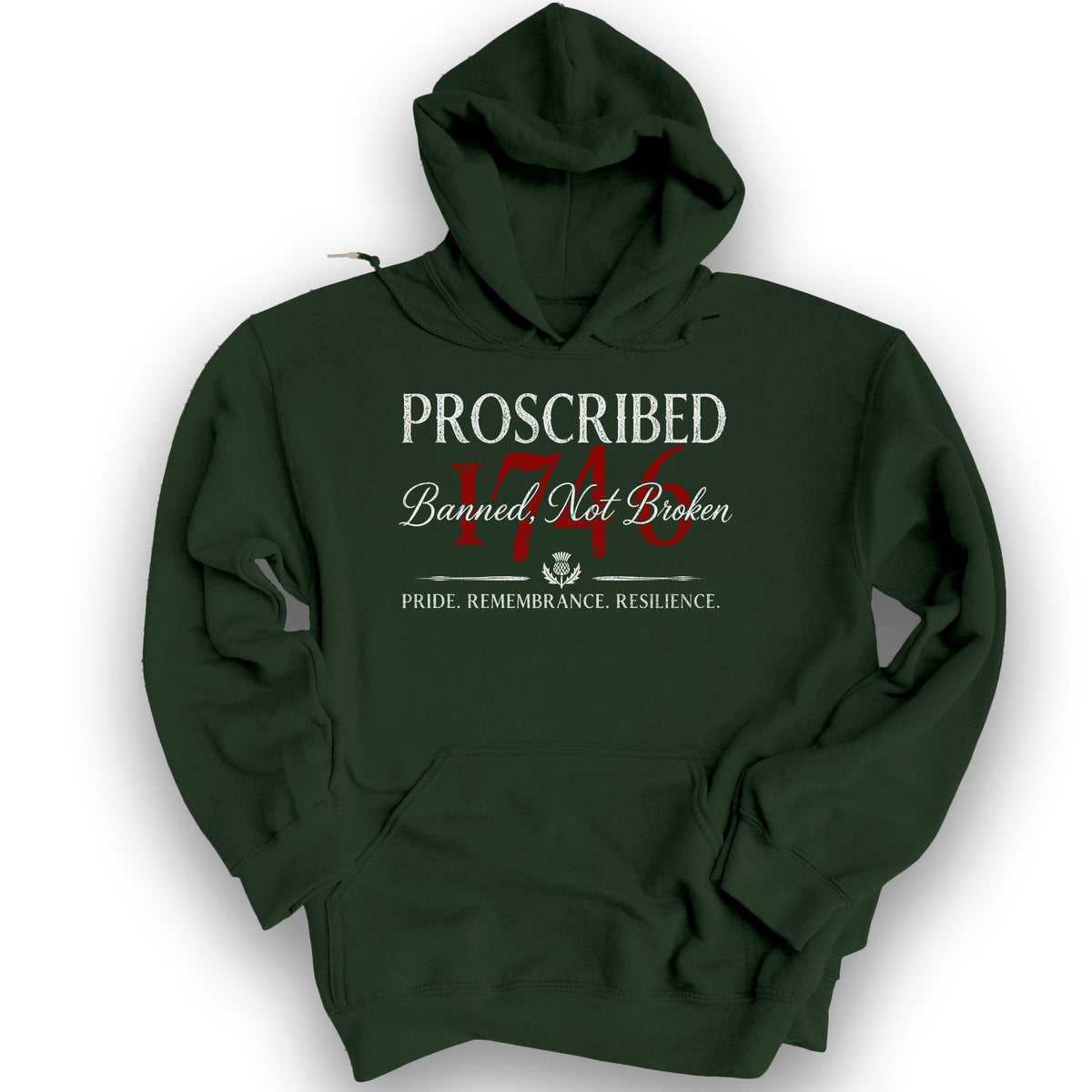 Banned Not Broken Hoodie - Forest Green