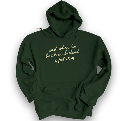 Back In Ireland Hoodie - Forest Green