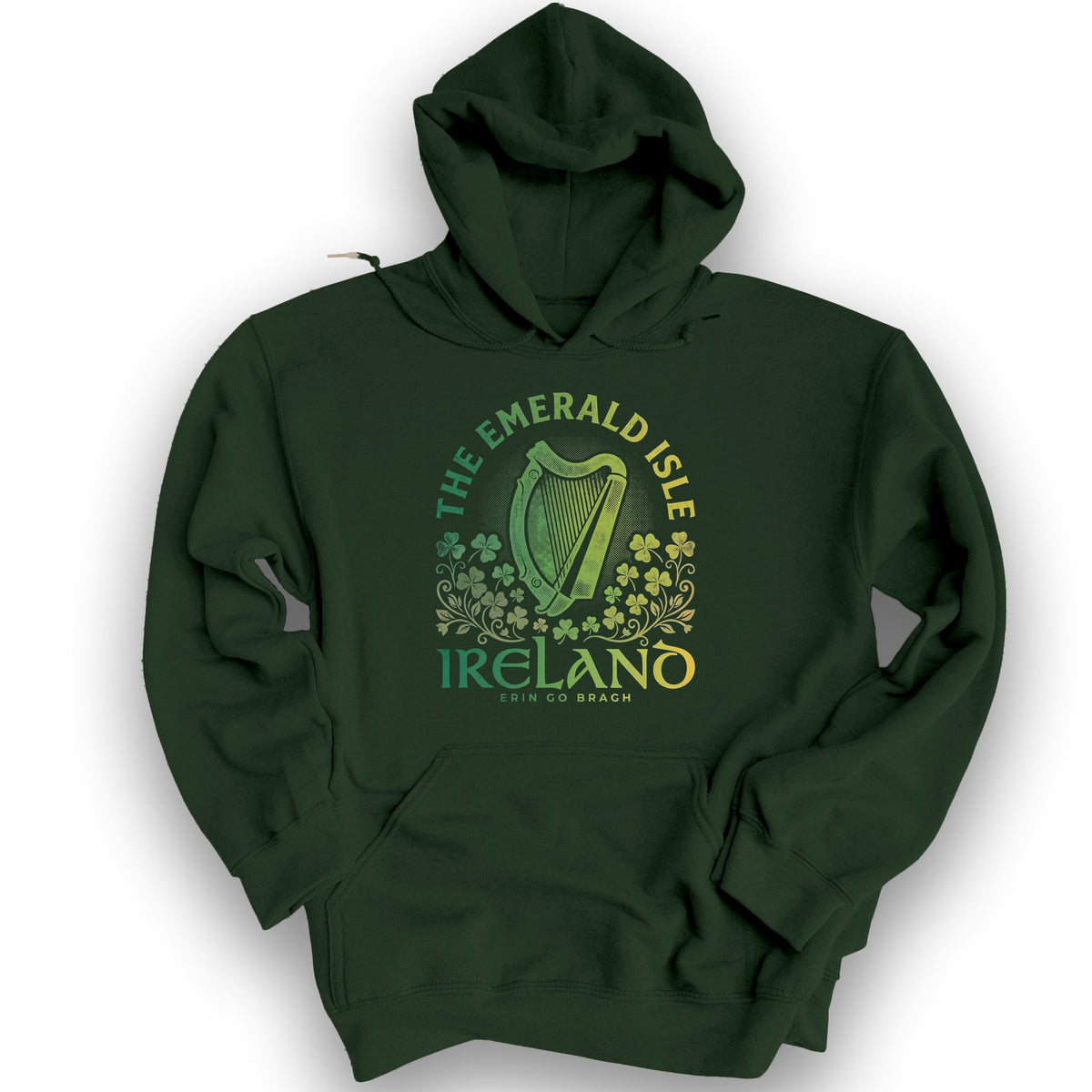 Ireland Erin Harp Hoodie - Forest Green