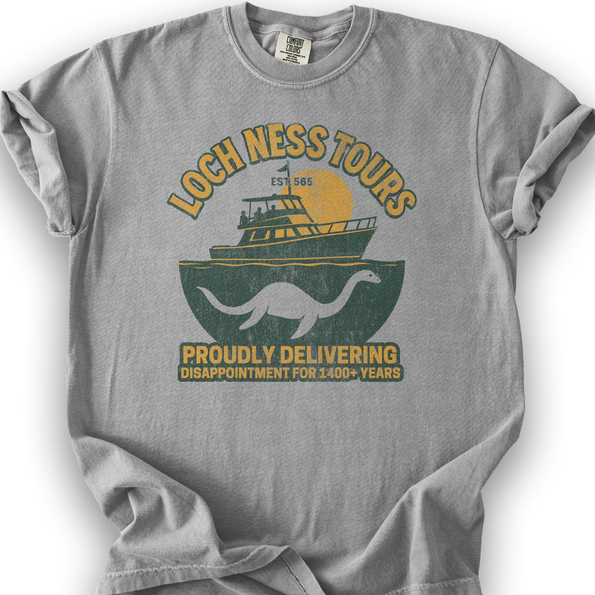 Loch Ness Tours T-Shirt - Granite
