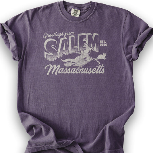 Greetings From Salem T-Shirt - Grape