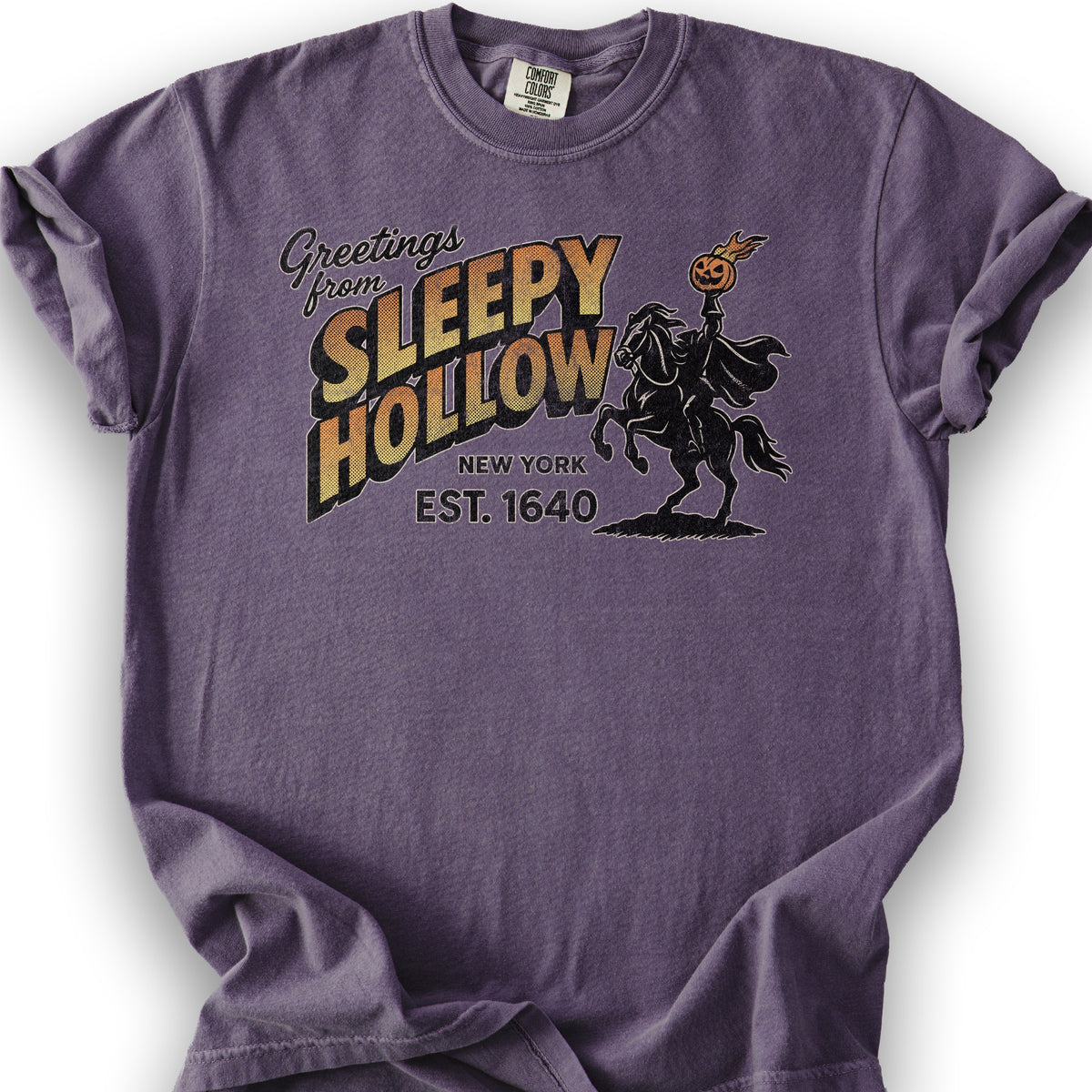 Greetings From Sleepy Hollow T-Shirt - Grape