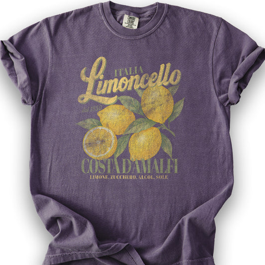 Amalfi Coast "Limoncello" T-Shirt - Grape