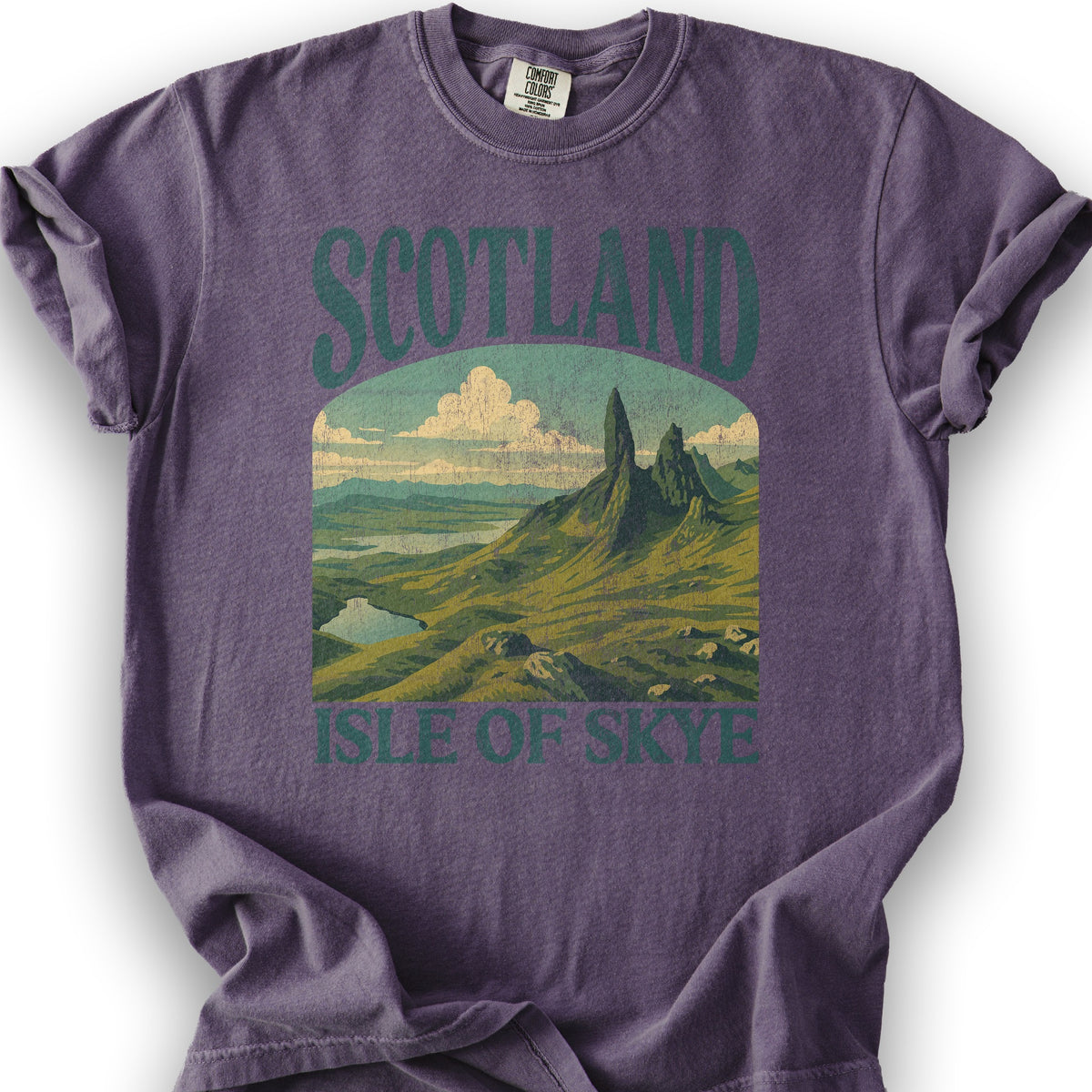 Scotland Isle of Skye "Big & Bold" T-Shirt - Grape