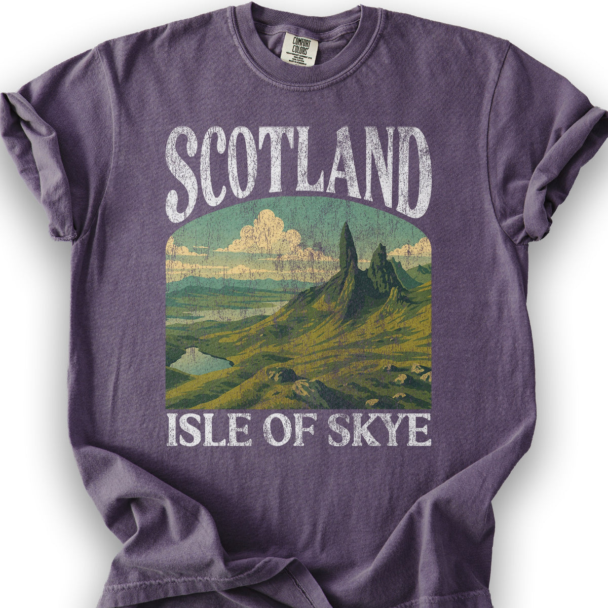 Scotland Isle of Skye "Big & Bold" T-Shirt - Grape
