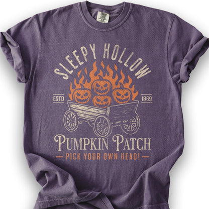 Sleepy Hollow Pumpkin Patch T-Shirt - Grape