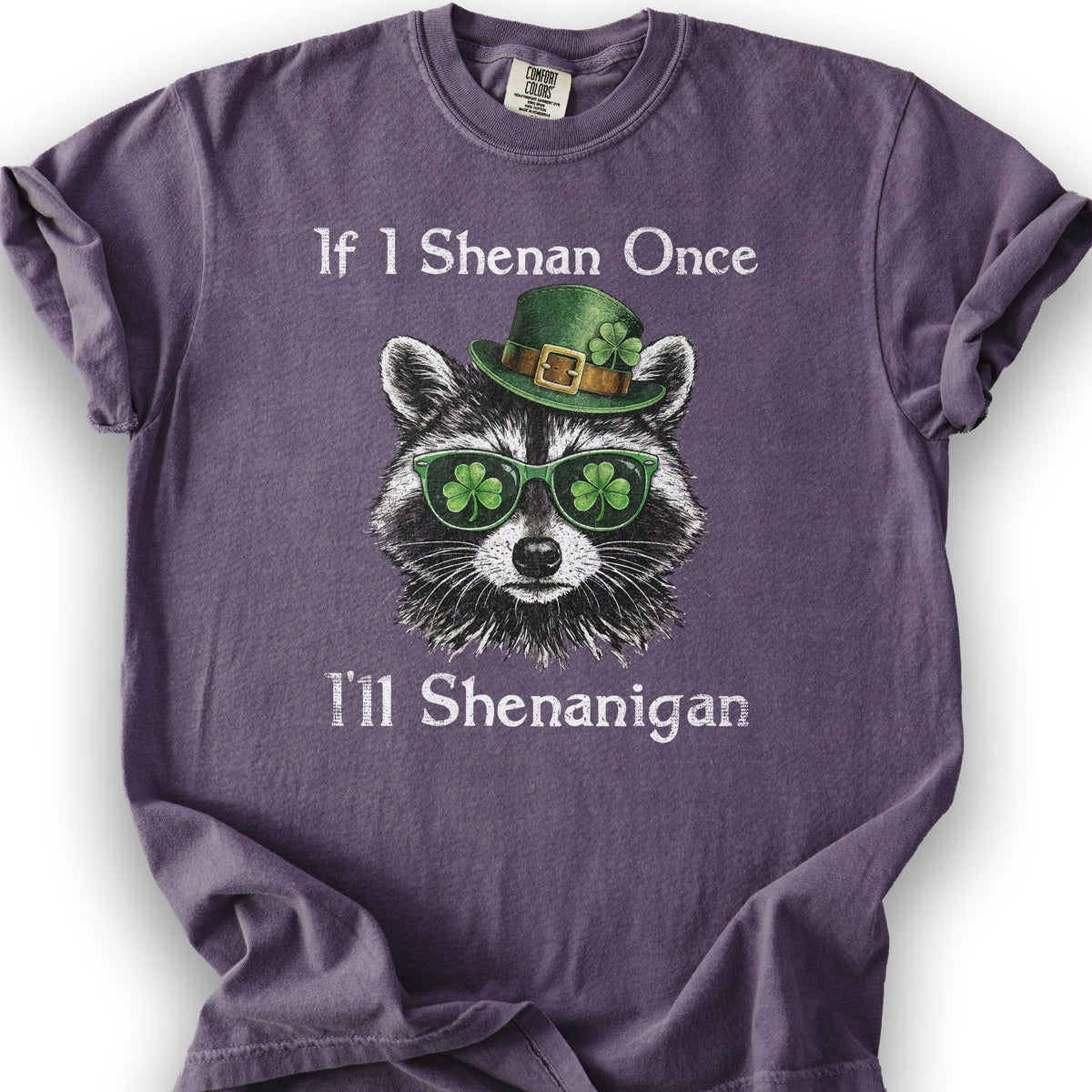 Shenanigans Raccoon T-Shirt - Grape
