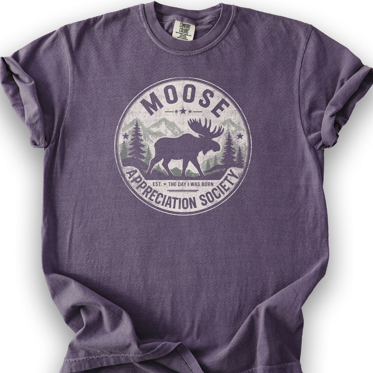 Moose Appreciation Society T-Shirt - Grape