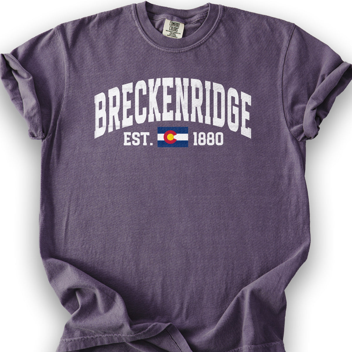 Breckenridge Colorado Varsity T-Shirt - Grape