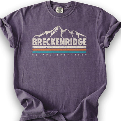 Breckenridge Retro Stripe T-Shirt - Grape