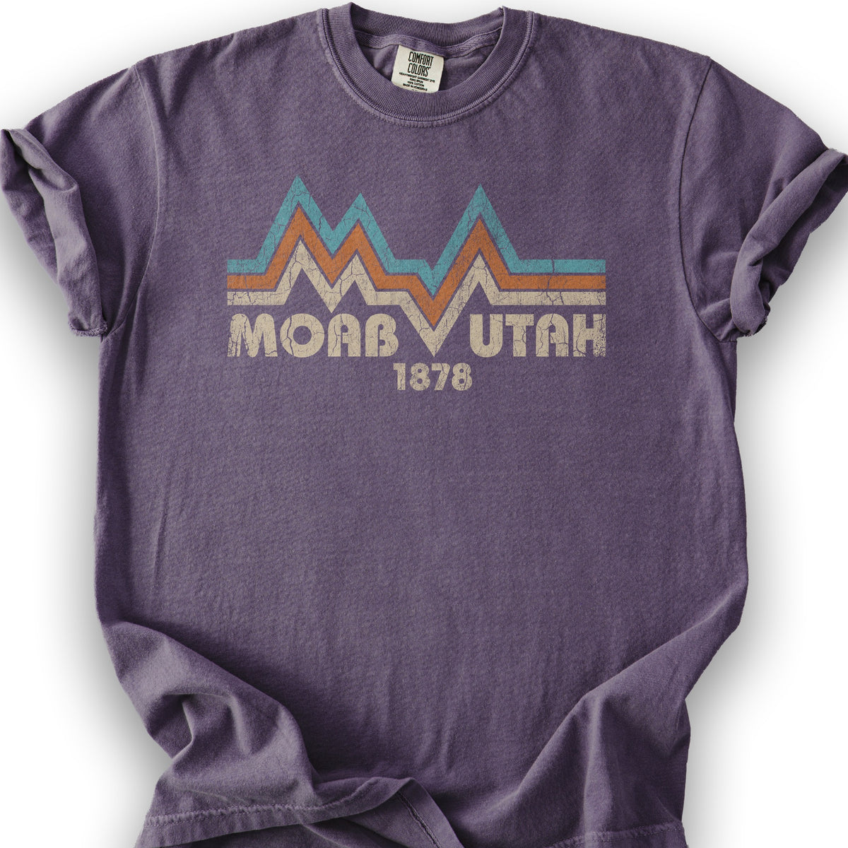 Moab Utah Retro T-Shirt - Grape