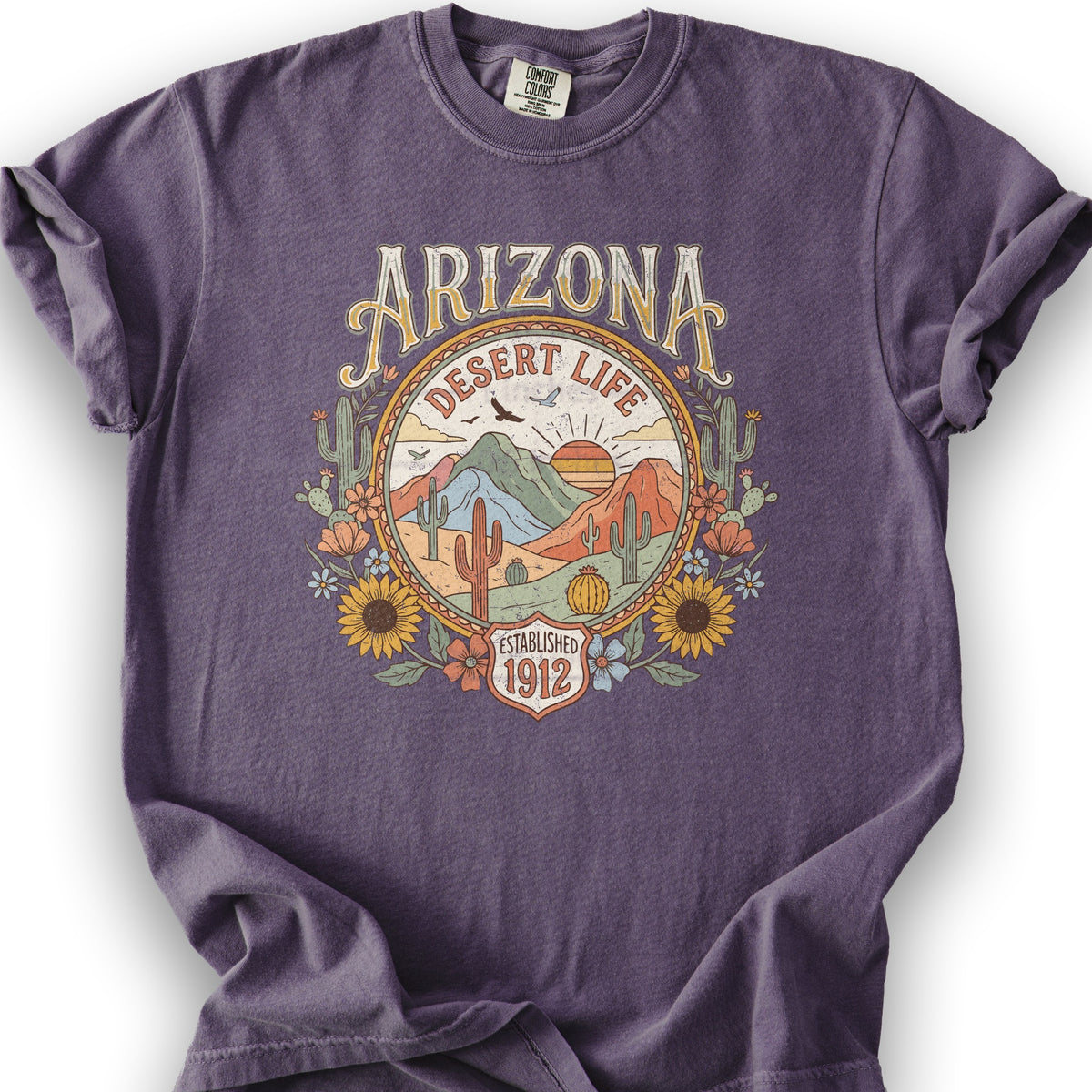 Arizona Desert Life T-Shirt - Grape