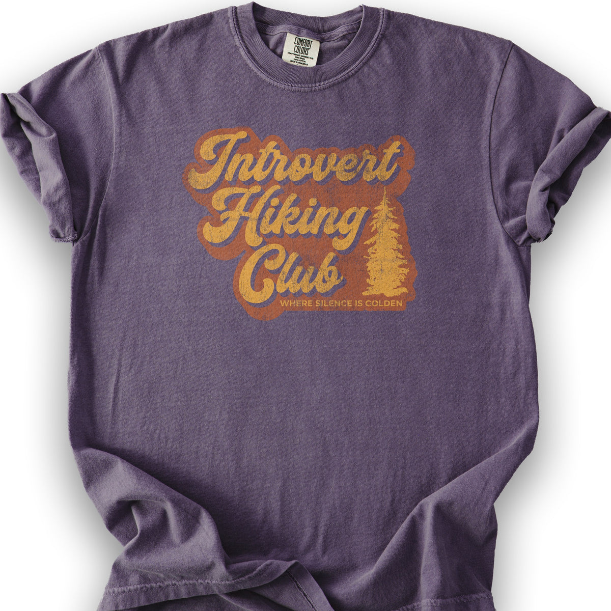 Introvert Hiking Club T-Shirt - Grape