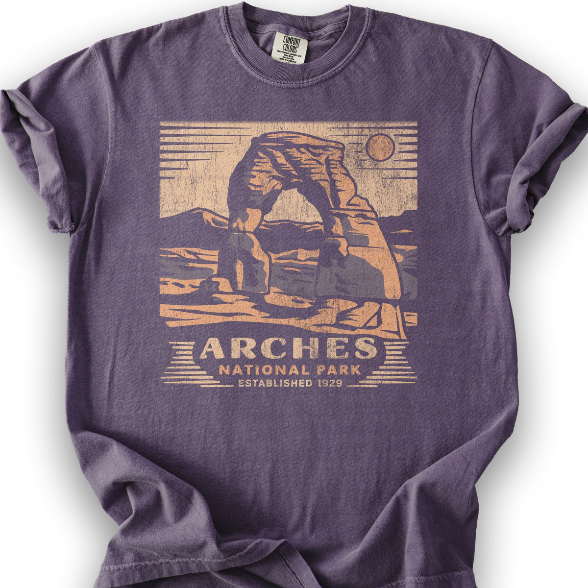 Arches Cut-Out T-Shirt - Grape