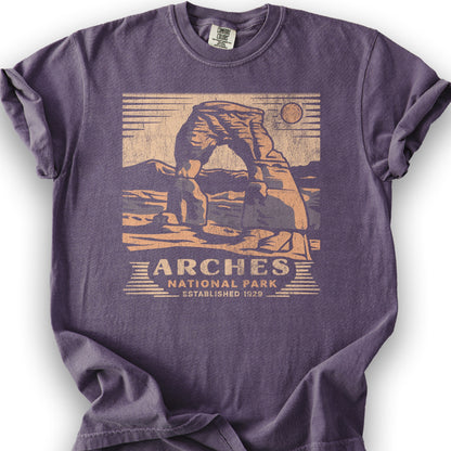 Arches Cut-Out T-Shirt - Grape