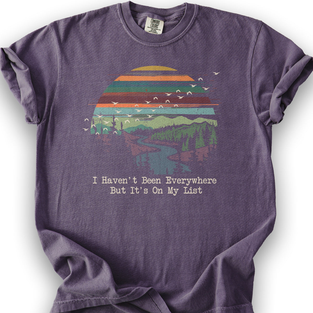 On My List Sunset T-Shirt - Grape
