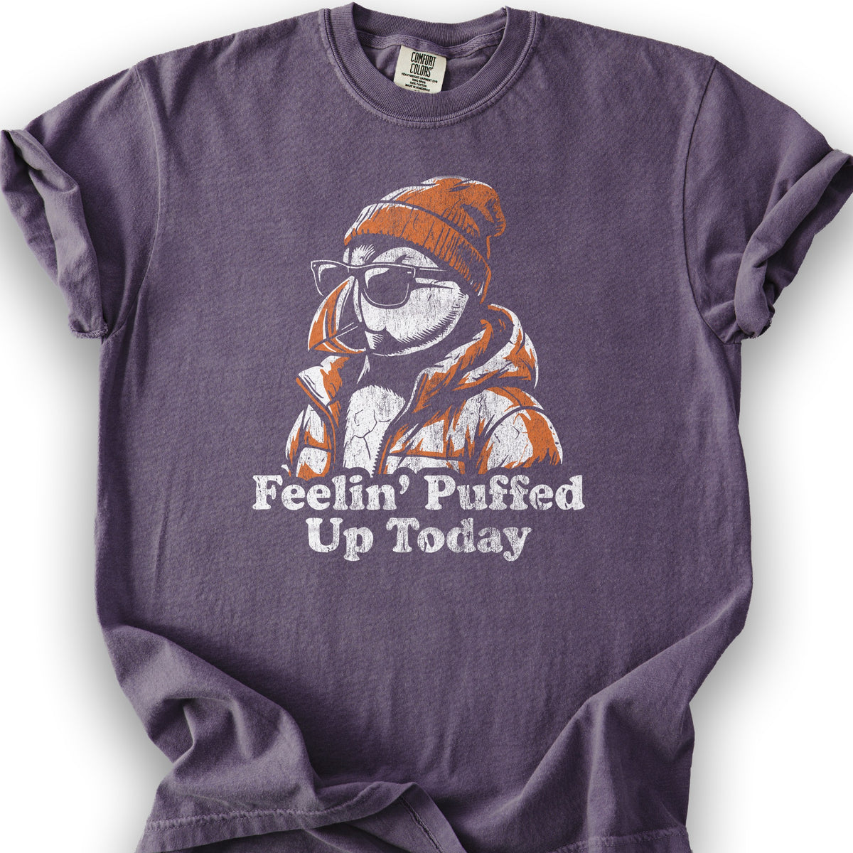 Puffin Puffed Up T-Shirt - Grape