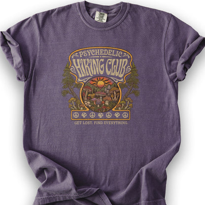 Pyschedelic Hiking Club V2 T-Shirt - Grape