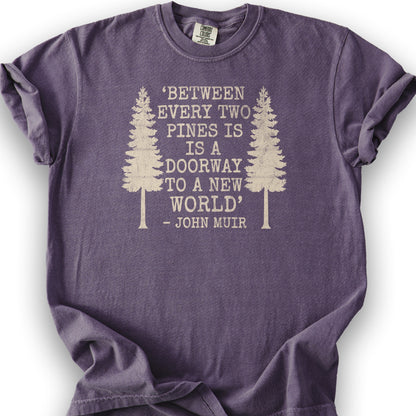 Between Two Pines T-Shirt - Grape