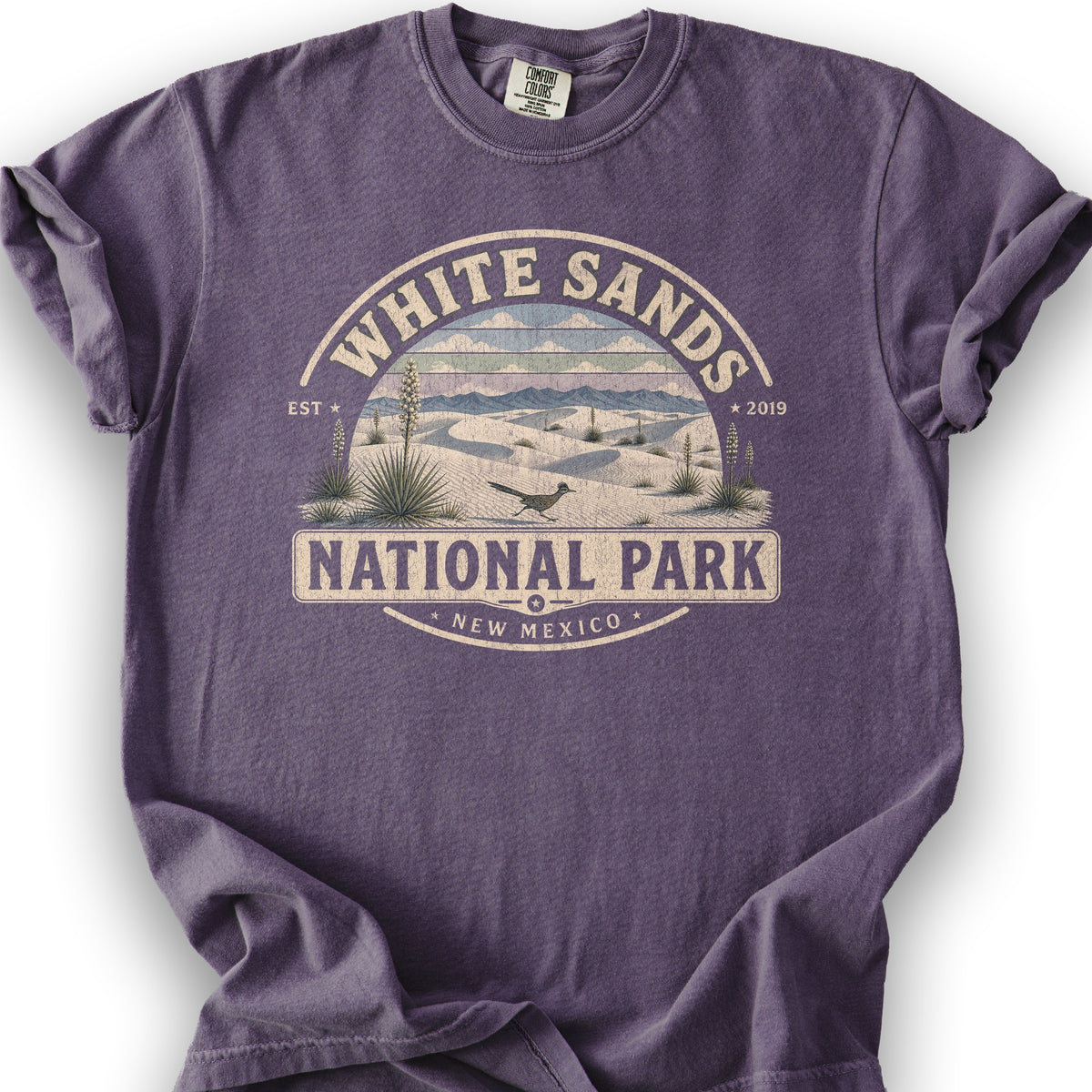 White Sands Medallion T-Shirt - Grape