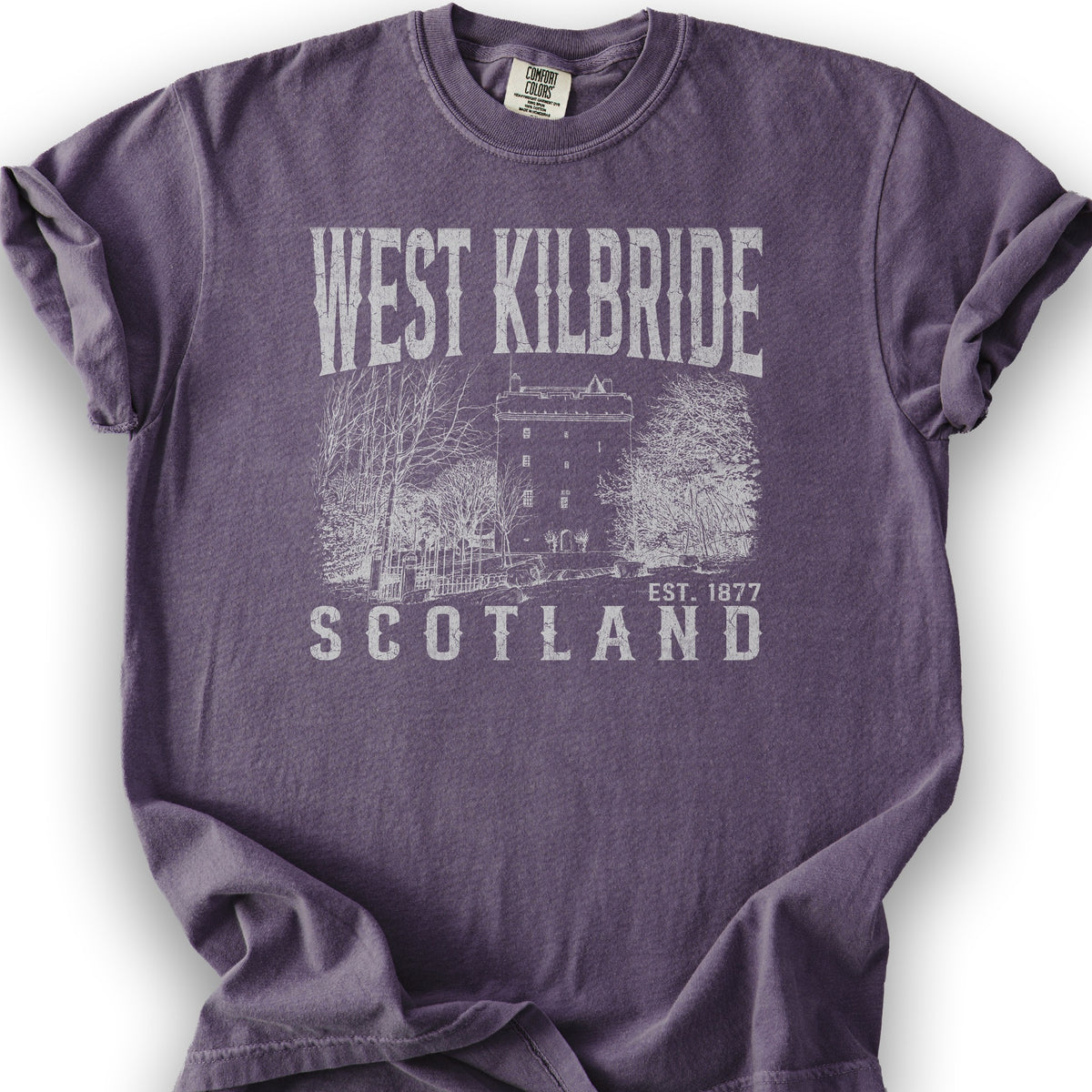 West Kilbride Sketch T-Shirt - Grape