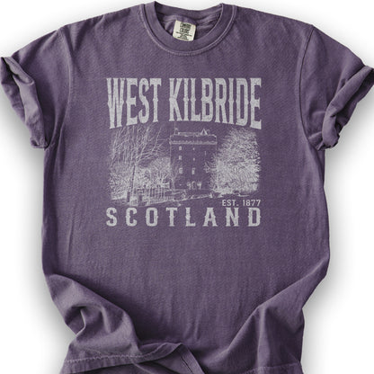 West Kilbride Sketch T-Shirt - Grape