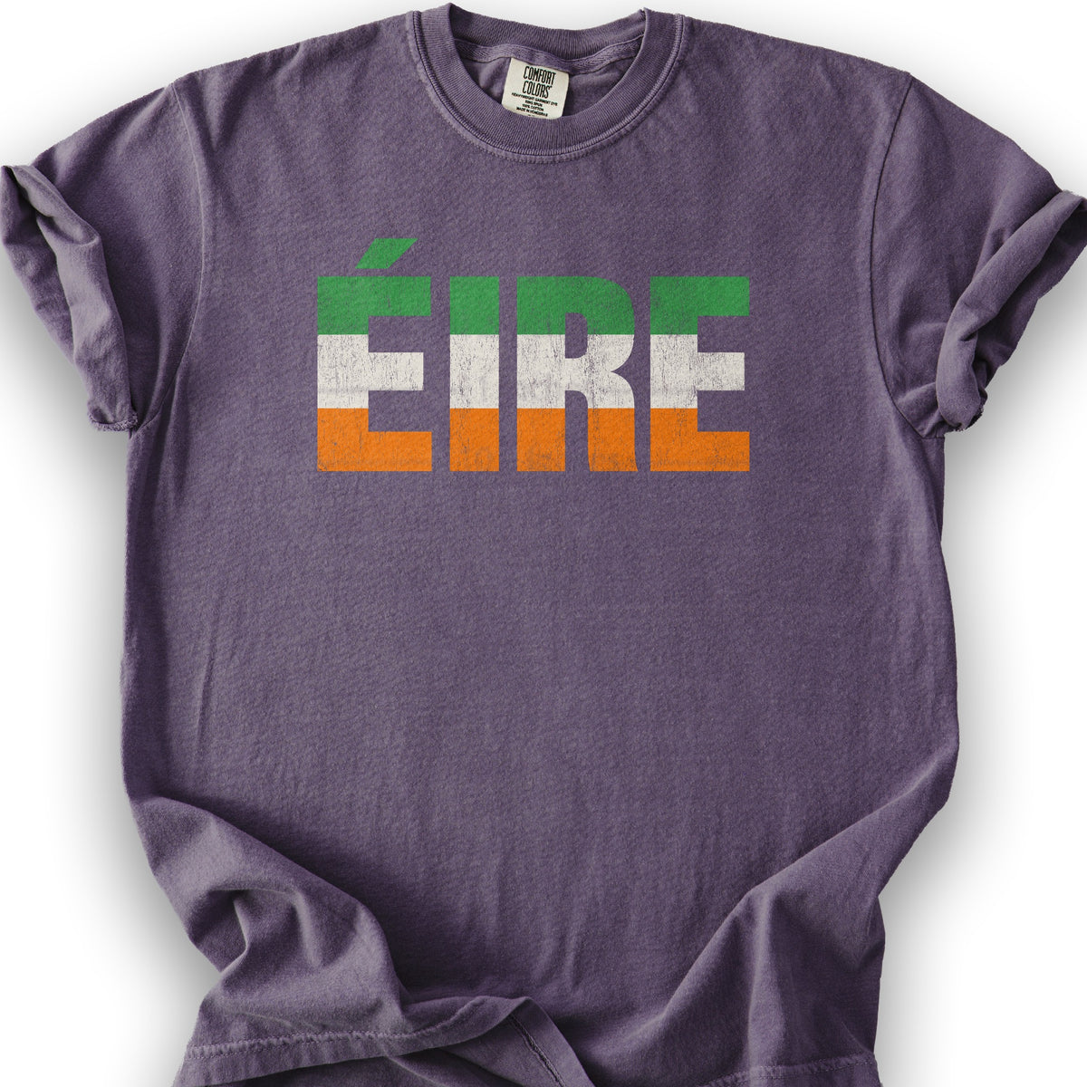 Eire Tricolor Stripe T-Shirt - Grape
