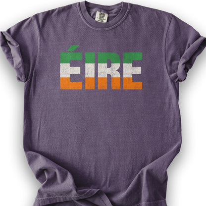 Eire Tricolor Stripe T-Shirt - Grape