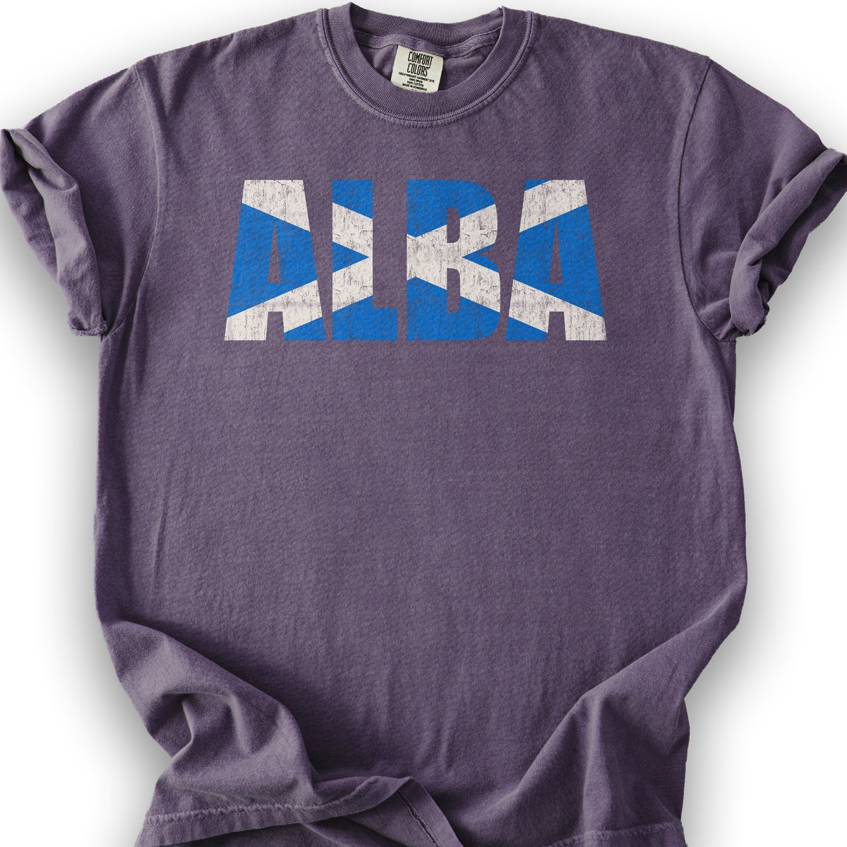 Alba Scottish Flag T-Shirt - Grape