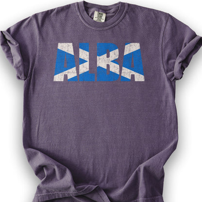 Alba Scottish Flag T-Shirt - Grape