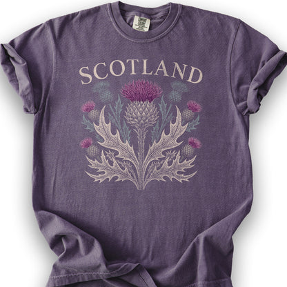 Scotland Thistle Echo T-Shirt - Grape