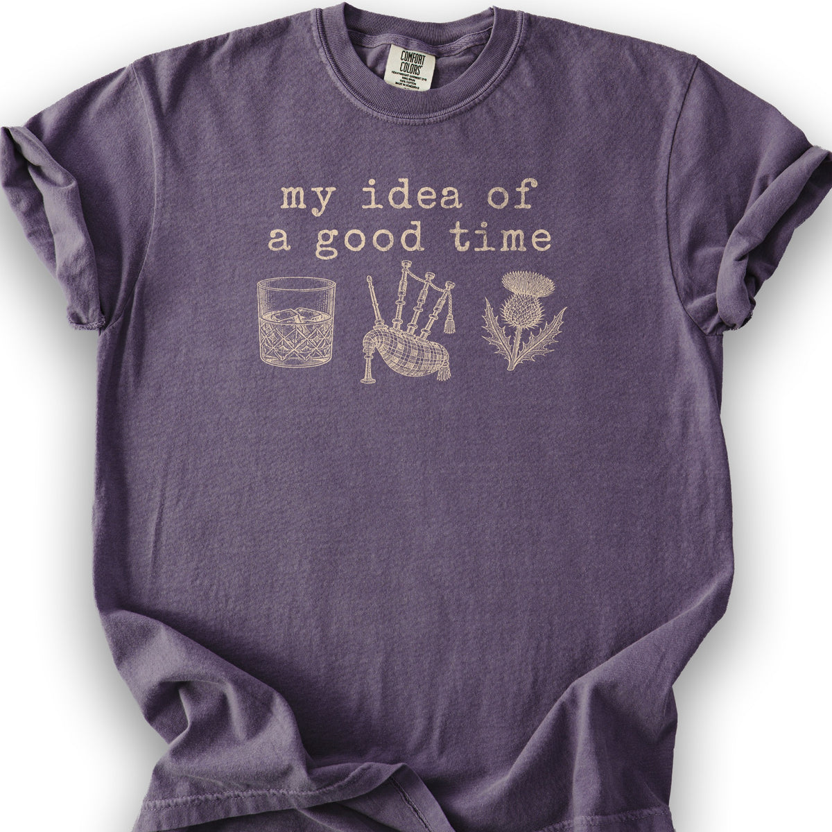 Scottish Good Time T-Shirt - Grape