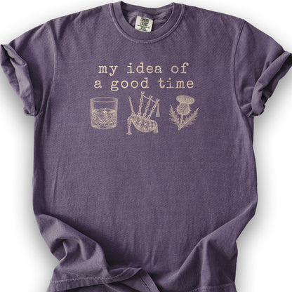 Scottish Good Time T-Shirt - Grape