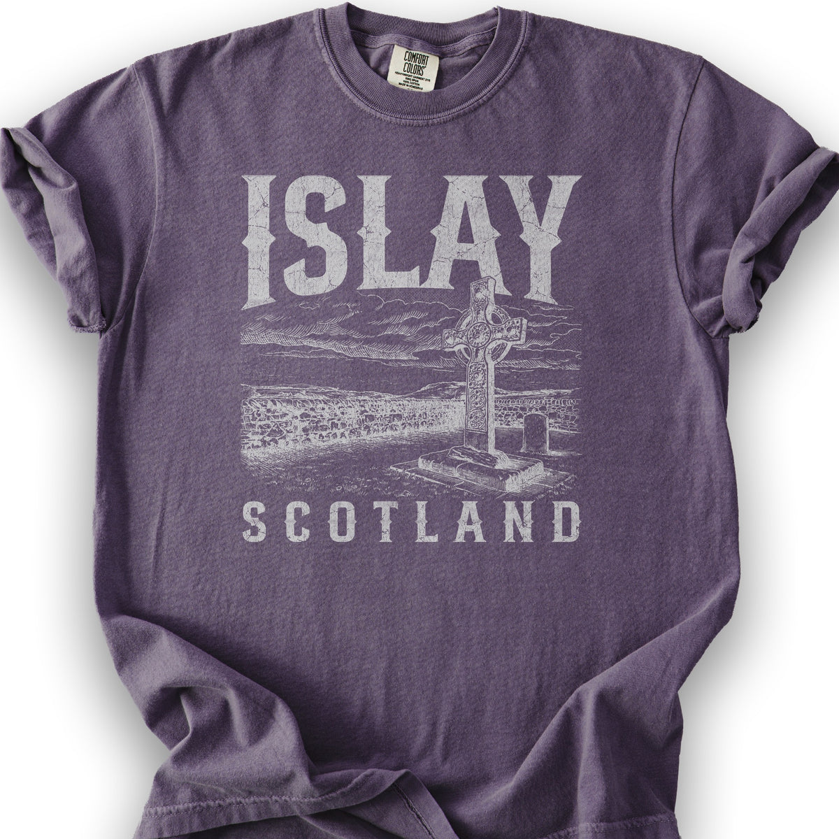 Isle of Islay Scotland T-Shirt - Grape