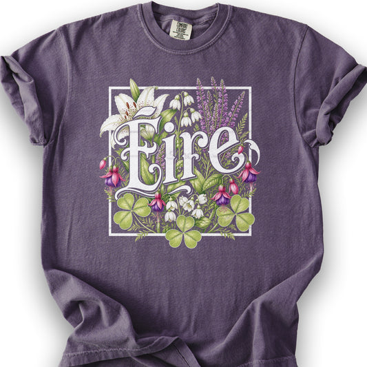Eire Floral T-Shirt - Grape