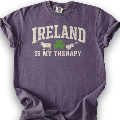 Ireland Is My Therapy T-Shirt - Grape
