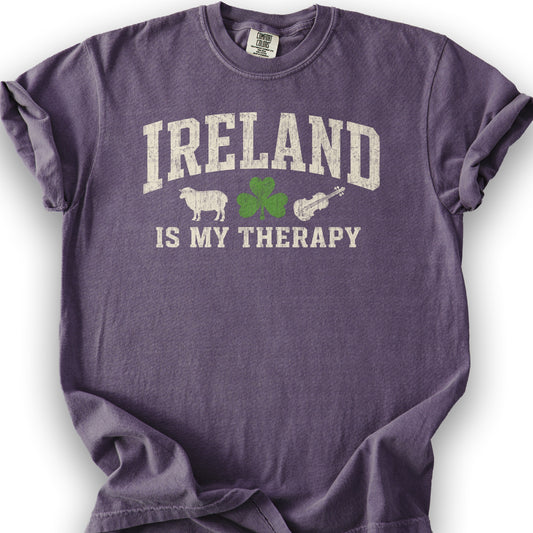Ireland Is My Therapy T-Shirt - Grape