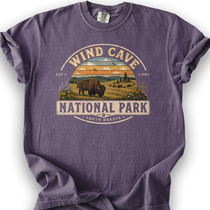 Wind Cave Medallion T-Shirt - Grape