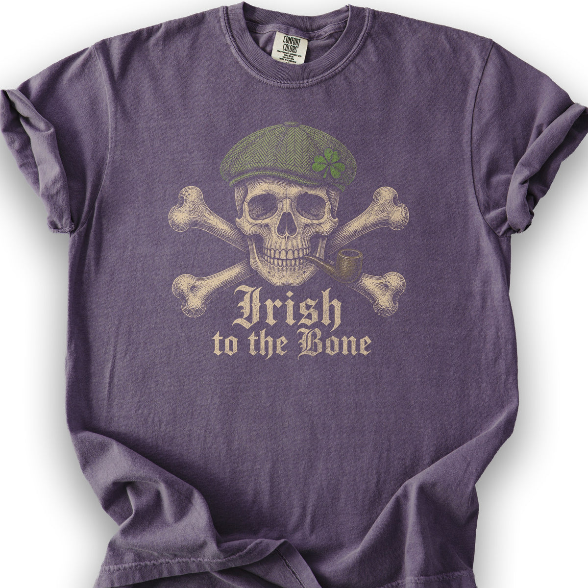 Irish Crossbones T-Shirt - Grape