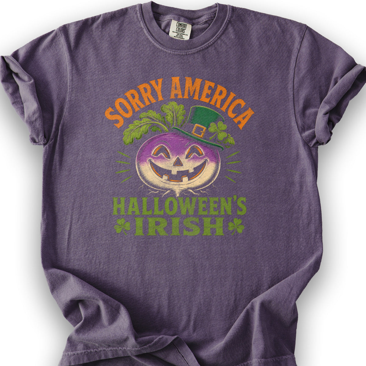 Sorry Halloween's Irish T-Shirt - Grape
