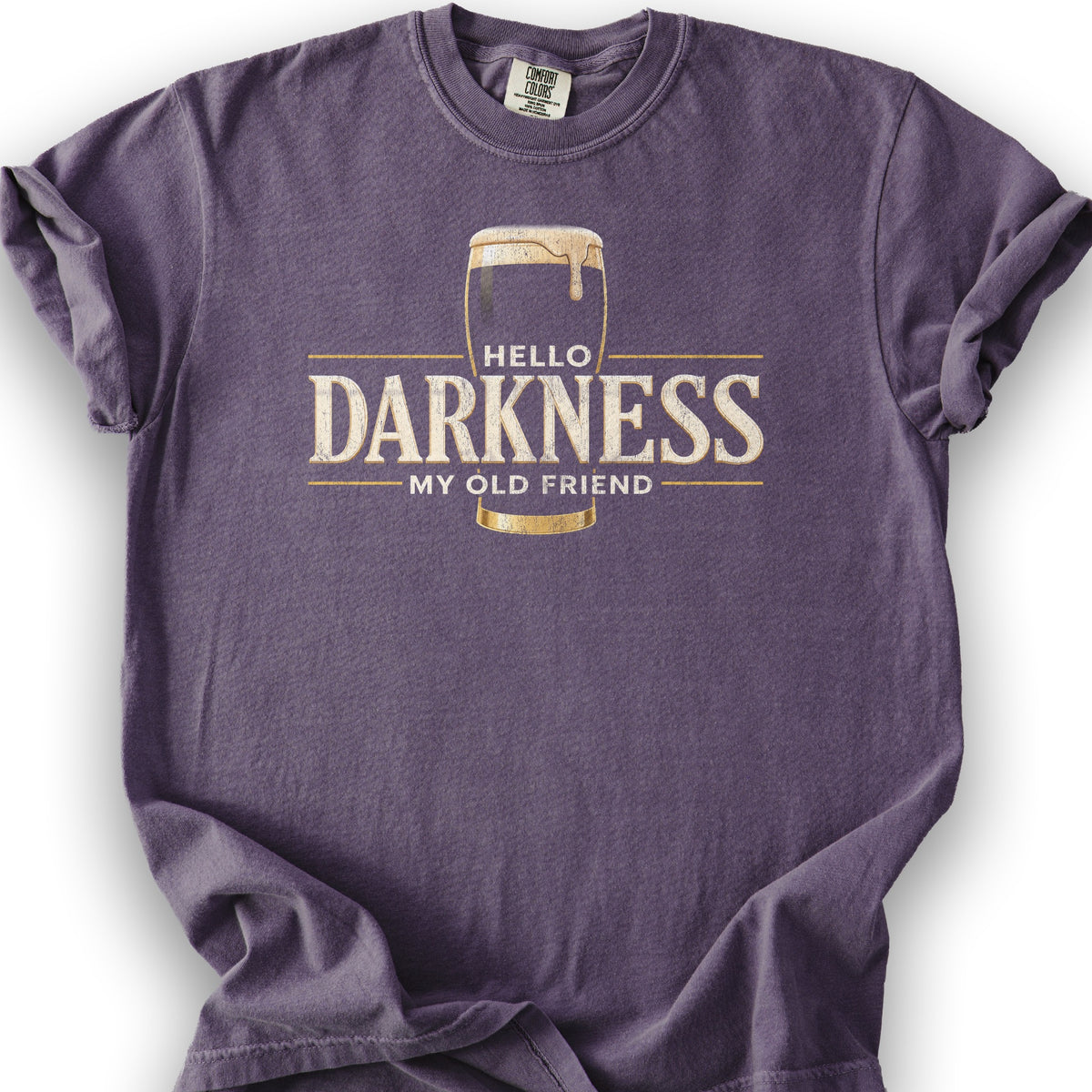 Darkness My Old Friend T-Shirt - Grape