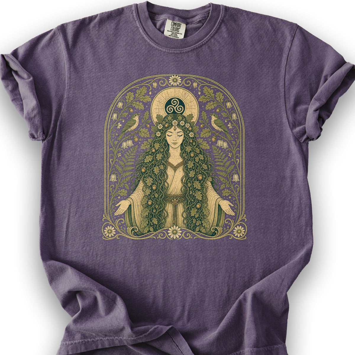 Celtic Goddess T-Shirt - Grape