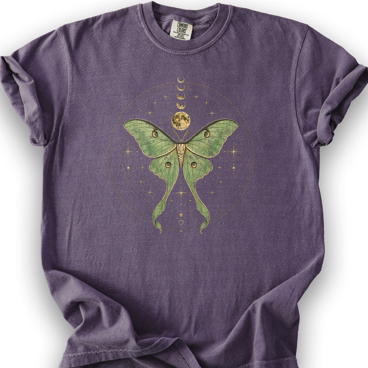 Mystic Lunar Moth T-Shirt - Grape