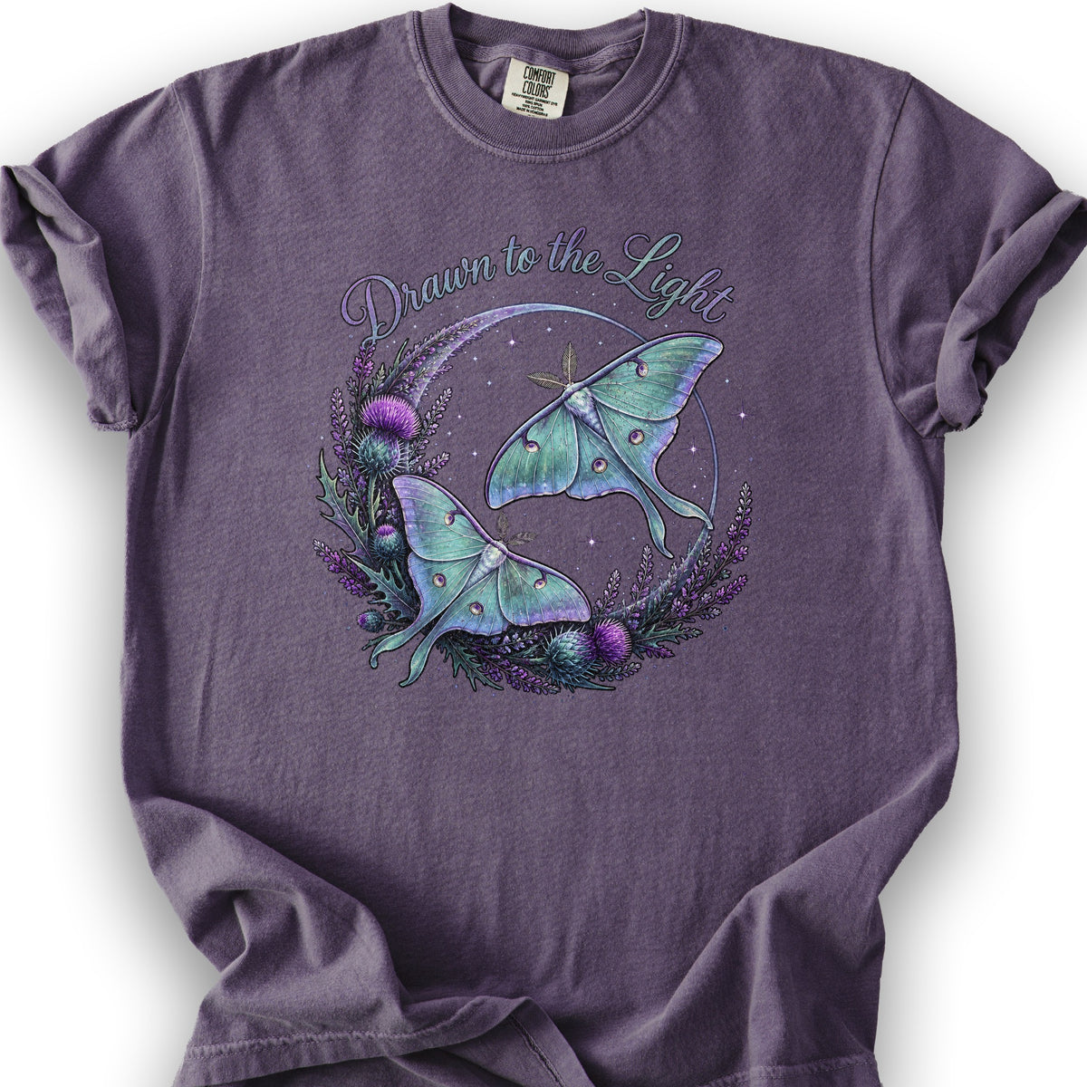 Drawn To The Light T-Shirt - Grape