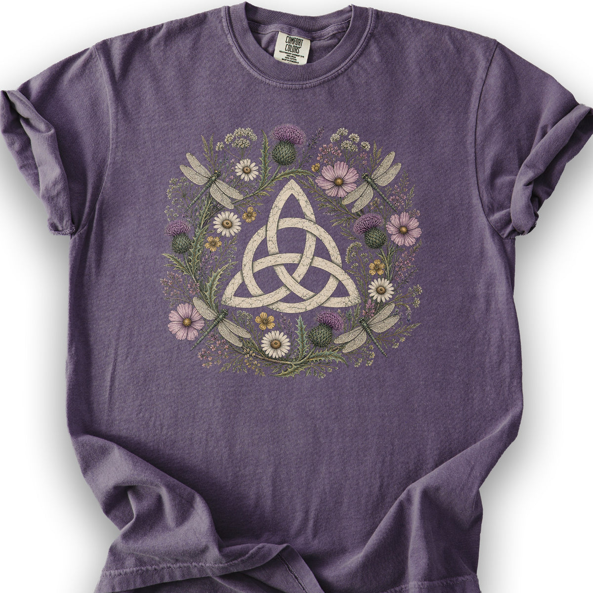 Trinity Knot Wreath T-Shirt - Grape