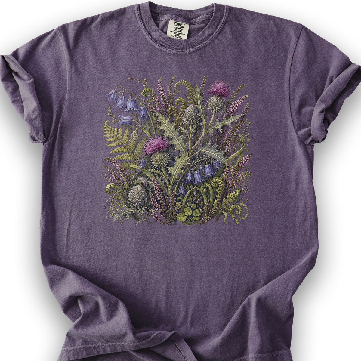 Wild Thistles T-Shirt - Grape