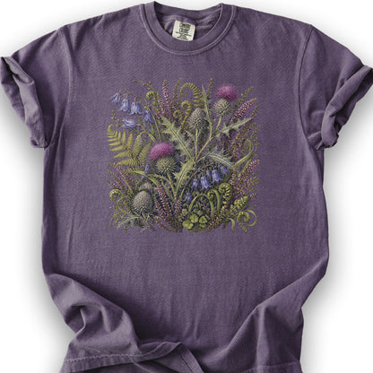 Wild Thistles T-Shirt - Grape