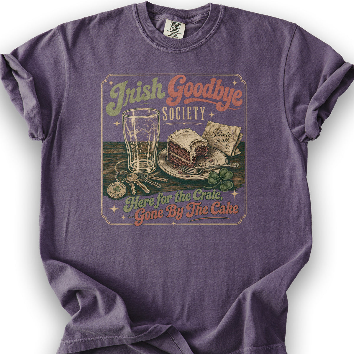 Irish Goodbye Society T-Shirt - Grape